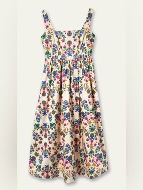 Boden Cream Floral Print Dress